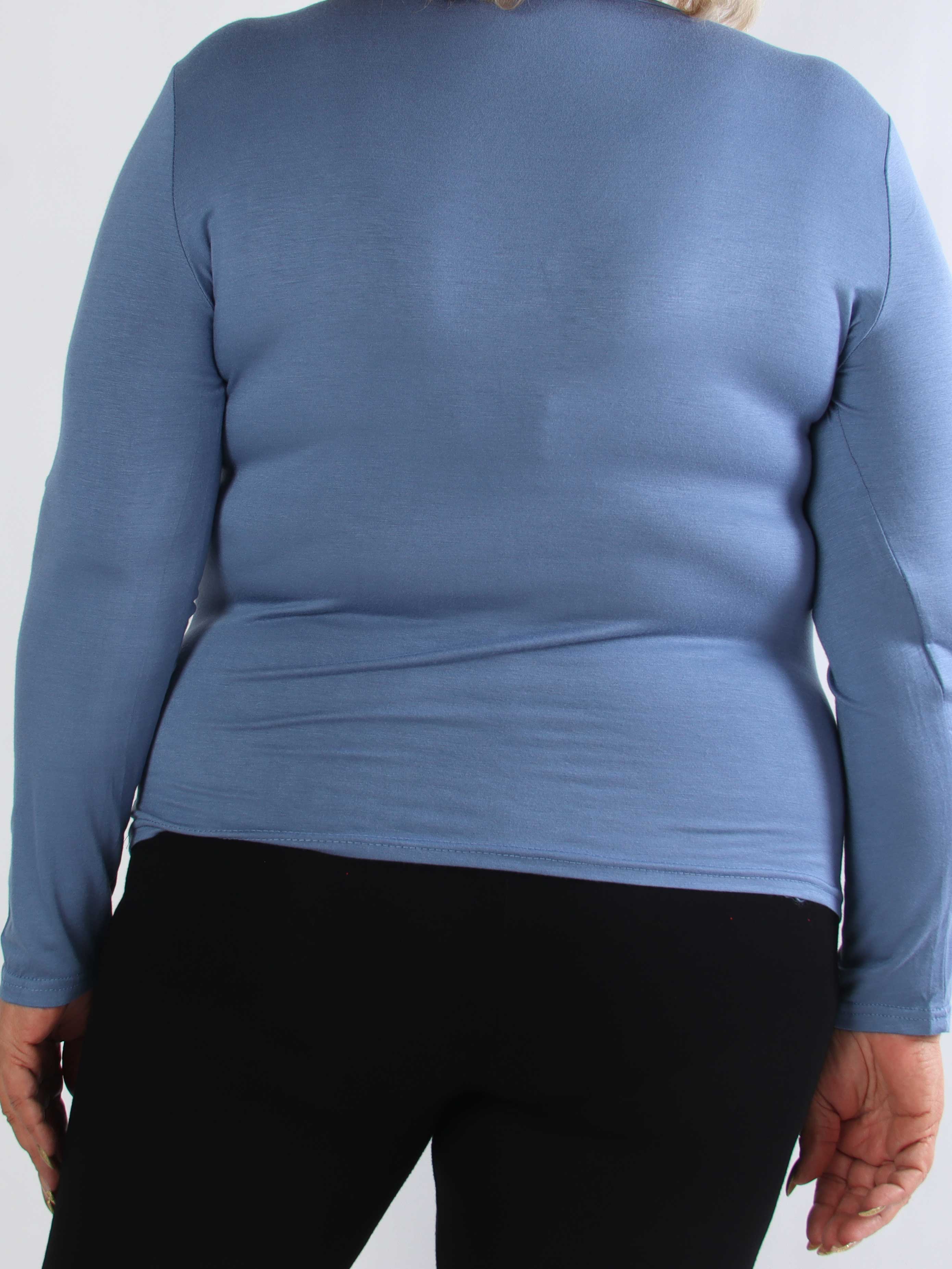 Othilia - Blød langærmet basis bluse